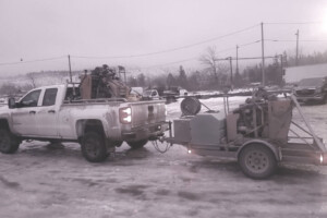 KJs Cutting truck arriving with equipment